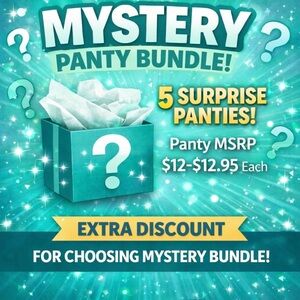 Mystery Panty Bundle | 5 Panties | MSRP $12-12.95 | Choose Size & Style